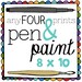 FOUR 8 x 10 art prints, Inspirational Quote, Bible Verse, Scripture, Kitchen Art, Colorful, Joy Quote, Inspiring Quote