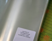 QTY 25 Clear Biodegradable Bags - Compostable and FDA Approved - 5 11//16 x 7 1//2 Inches - Includes Stickers