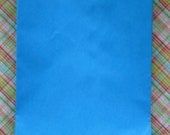 Set of 25 - Blue Flat Paper Merchandise Bags - 6.25 x 9.25 Inches - Gifts, Packaging, Retail