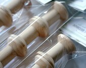 Small Wooden Spools - set of 12 - Natural Wood Thread Spools