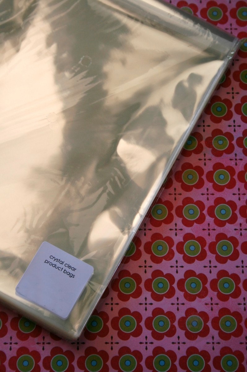 QTY 50 Clear Bags - Acid and Lignin Free Giant Size - 14 x 20 Inches