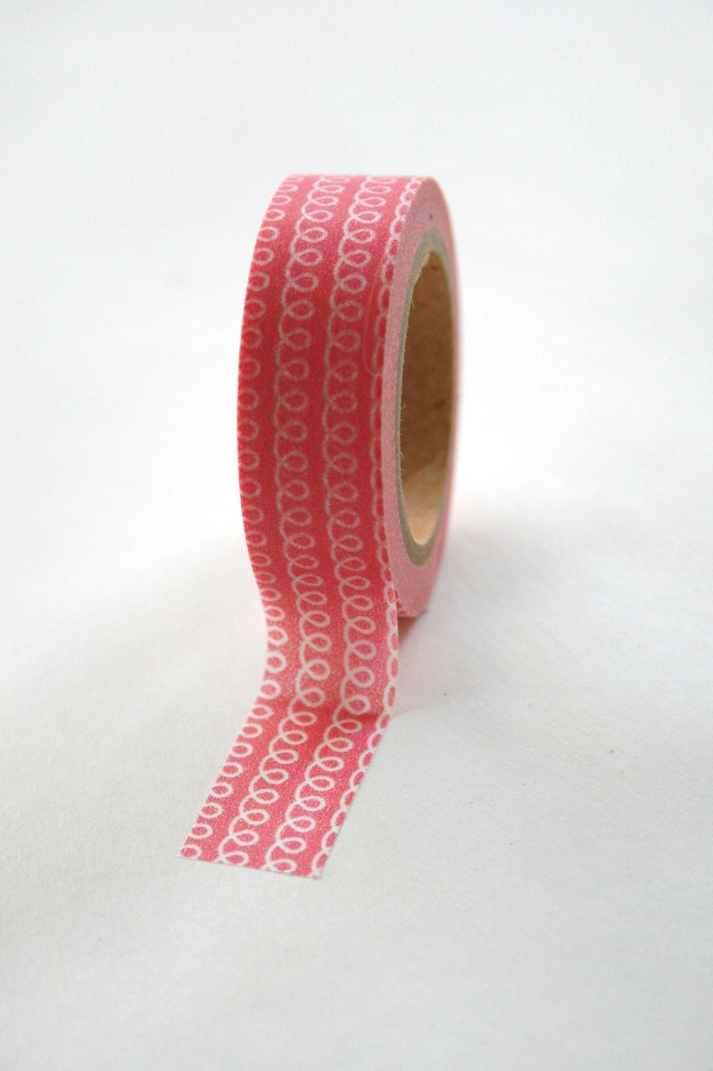 Washi Tape - 15mm - Pink Loop - Deco Paper Tape No. 88
