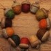 Felted Acorns in Fall Colors,  Set of 12 Acorns OR Acorn Ornaments