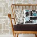 New colourway - Log pile cushion in charcoal on white linen