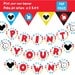 Mickey Mouse banner DIY Instant Download Letters a-z numbers 0-9 print your own mickey mouse banner