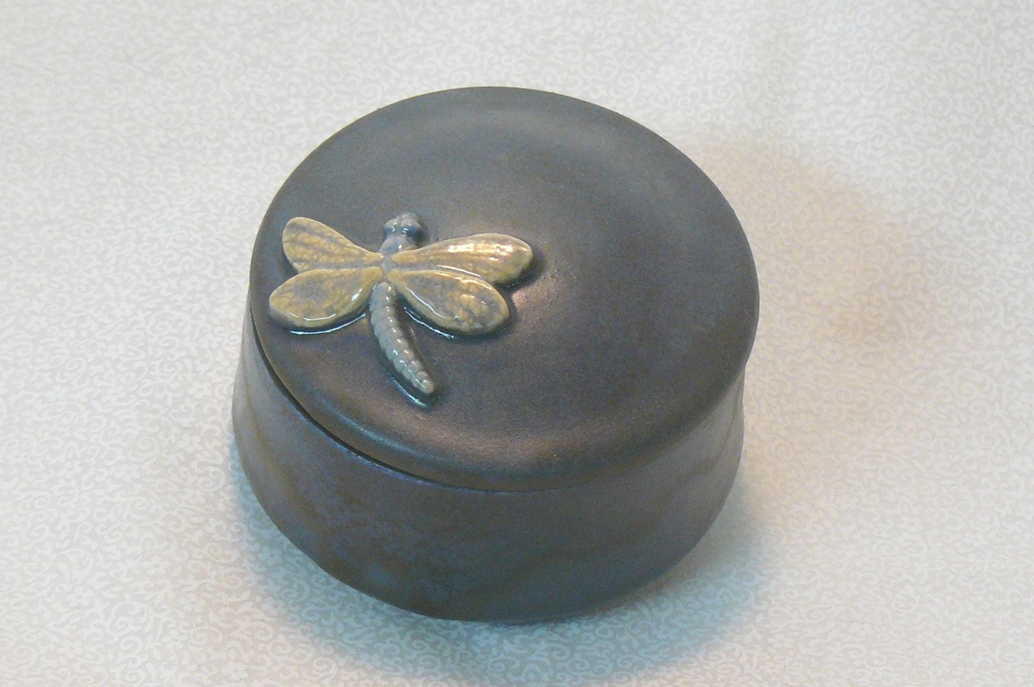 Ceramic Keepsake Box - Dragonfly Keepsake Box