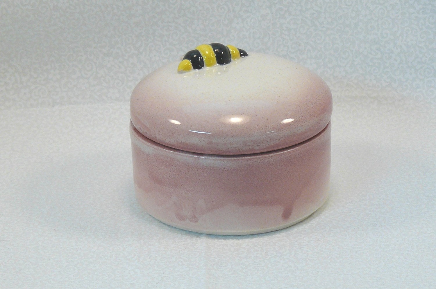 Ceramic Bee Keepsake Box