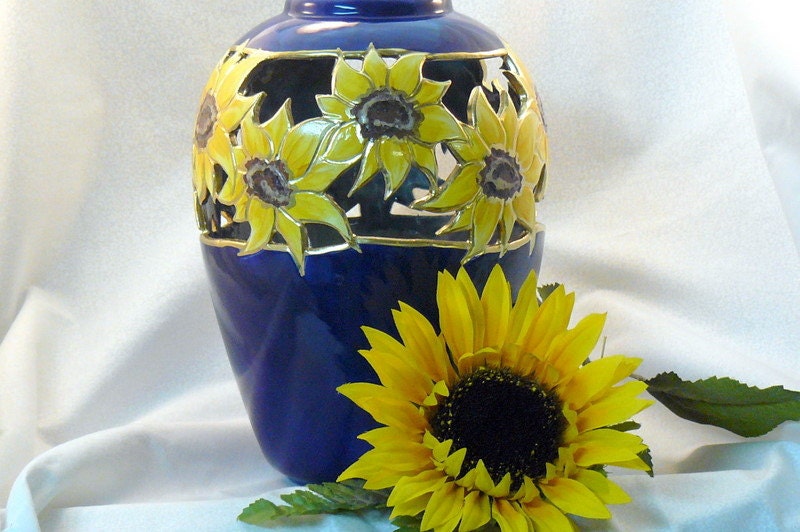 Simple Ceramic Sunflower Vase