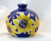 Small Ceramic Sunflower Vase