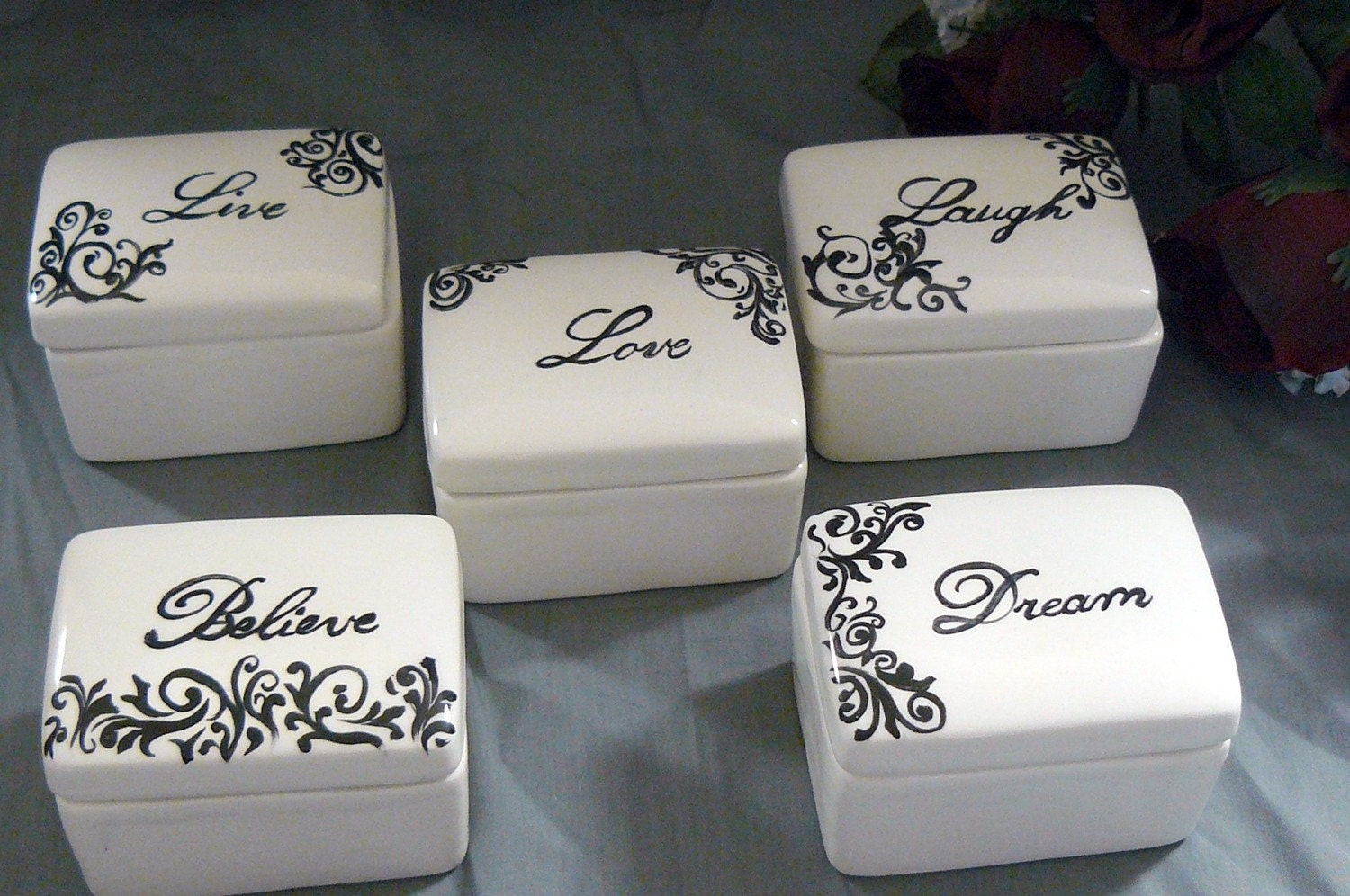 Ceramic Keepsake Box Set