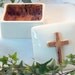 Ceramic Cross Rosary Box Brown