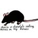 Chocolate Eating Mouse - Print -