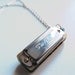 Silver Miniature Harmonica Necklace