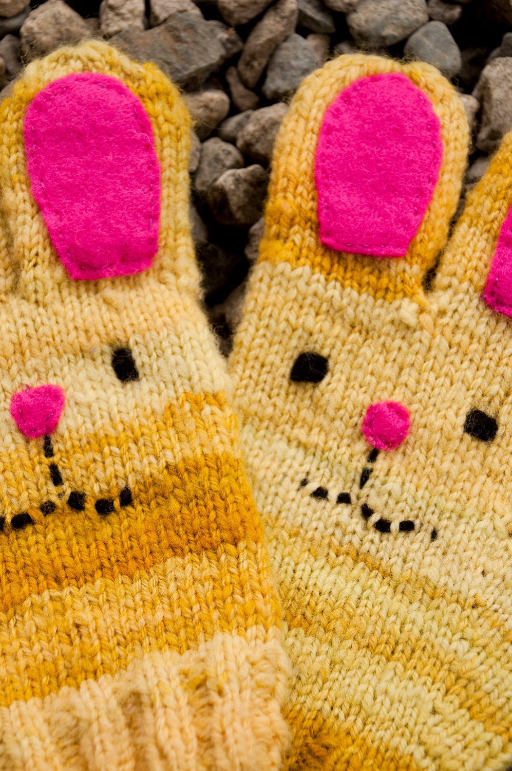 Marshmallow Peep Mitts - Knitting Pattern PDF