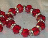 Crystal and Rhinestone Napkin Rings (set of four)
