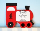Train Birthday Party Invitation Invitations