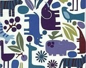 2D Zoo in pool blue from Alexander Henry