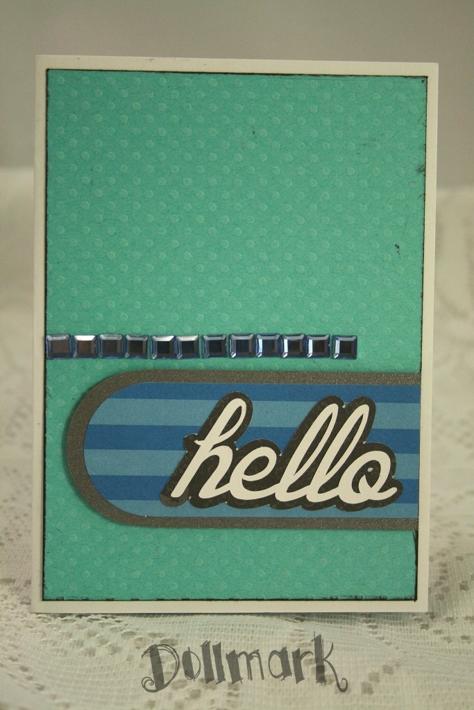Hello Greeting card - For a friend or loved one - Blank greeting card