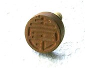 Vintage Japanese Sweets Mold Congratulations STAMP