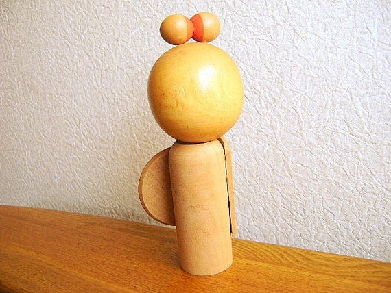 Vintage Japanese Kokeshi Doll Shizuoka Ken Inatori Onsen Omiyage Souvenir