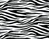 1 yrd Robert Kaufman Metro Living black and white zebra