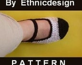 Pattern PDF - Women - Ladies  - Mary Janes Ballet Flats Number 07  - Slippers - Size 6 to 12 included