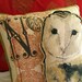 What a Hoot: Hand Painted Barn Owl Pillow