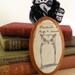Owl Eyes: Wooden Plaque Graphite Drawing