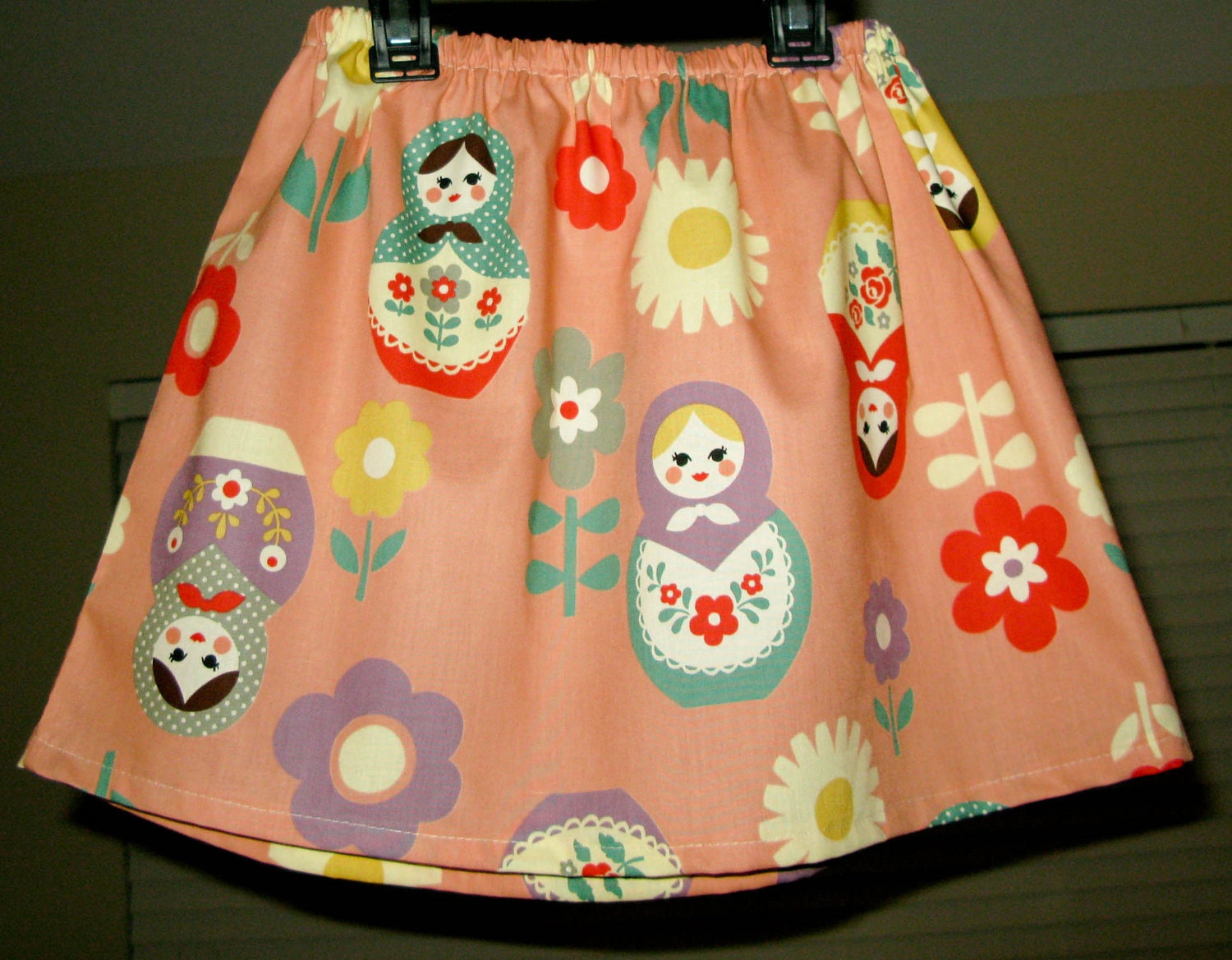 Babushka Dolls Skirt...3m, 6m,9m,12m,18m,2T,3T,4,5,6