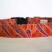 Dog Collar Custom Handmade- Kaffe Fassett Liberty of London Cravat Red Fabric from PinkysPetGear on Etsy