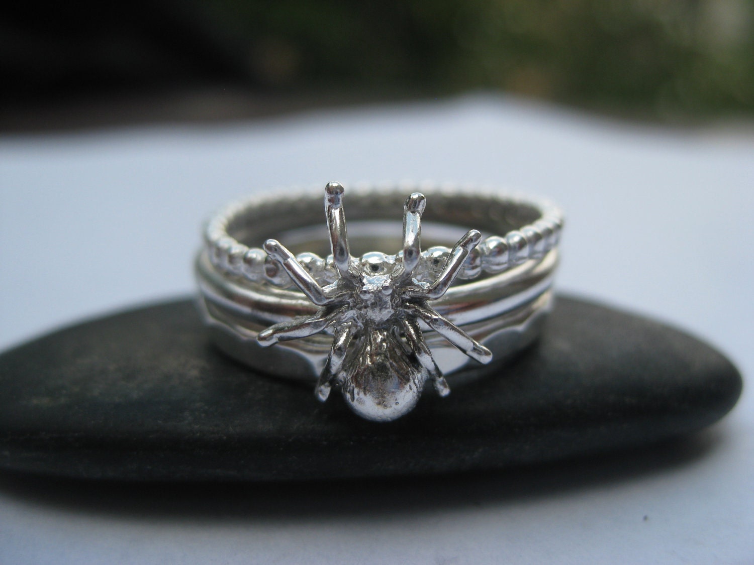 Spindly Spider Stacking Rings