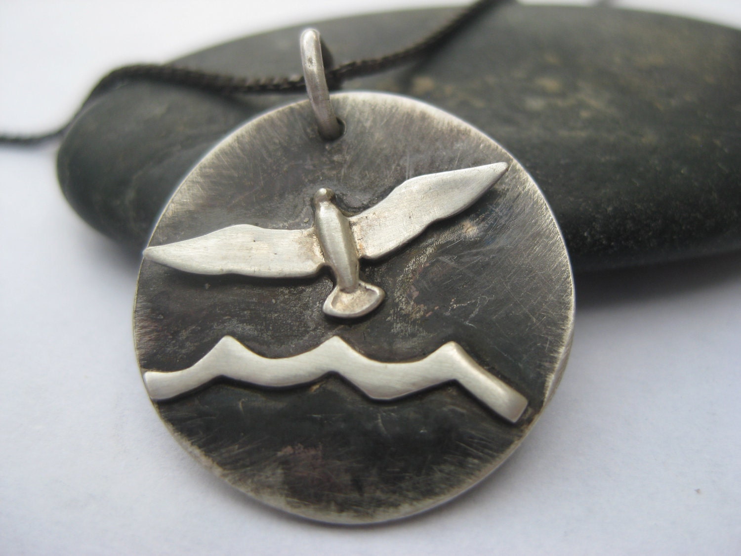 Silver Seagull Necklace