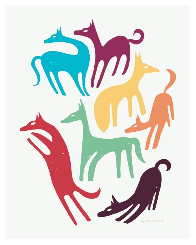 Playful Pups - Limited edition print