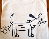 Ideal Gas Law Dog, T-shirt in Natural, SMALL