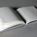 Ombre Book in Peach and Gray Linen with Lined Pages