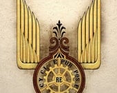 Gear With Wings Steampunk Art Print