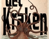 Get Kraken Octopus Sea Monster Steampunk Art Print