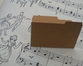 set of 6 mini file folders for your crafts