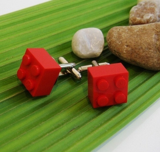 Cufflinks - Cute LEGO cufflinks - you choose the colour