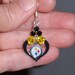 Pittsburgh Steeler Inspired Piece of My Heart Earrings
