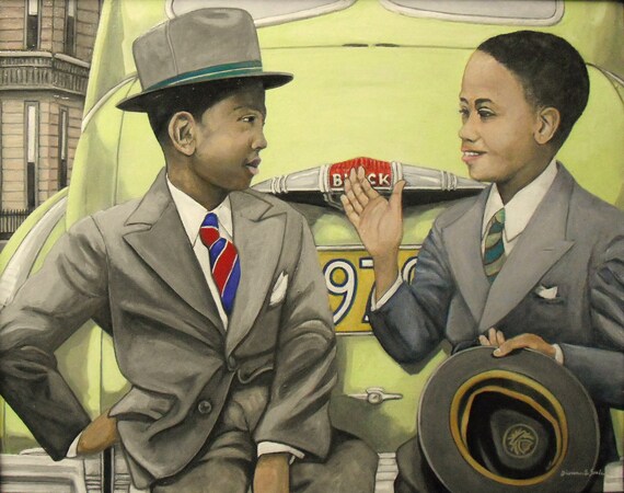 The Buick Boys - 16x20 Acrylic Painting on Canvas