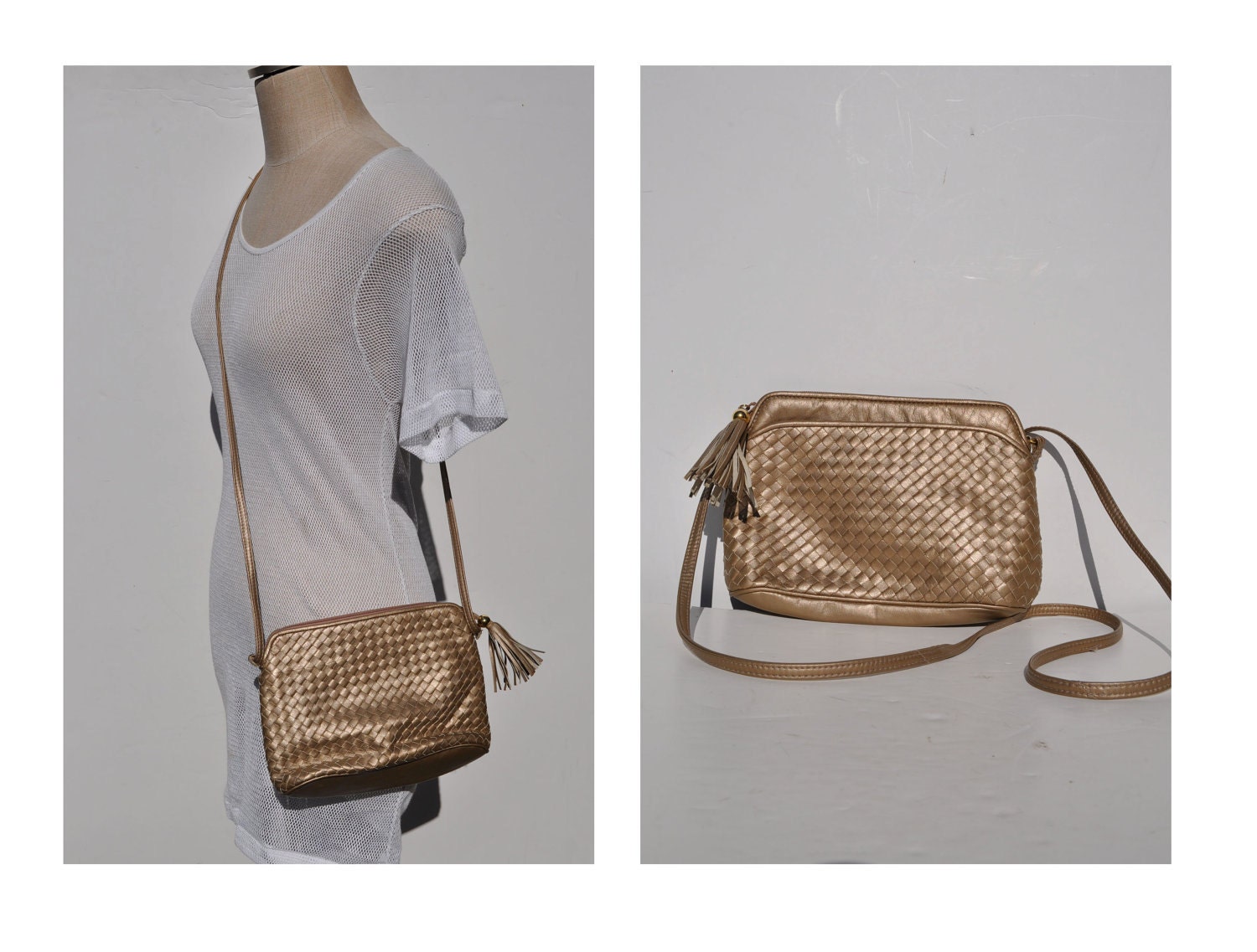 vintage leather purse braided leather woven leather purse bag