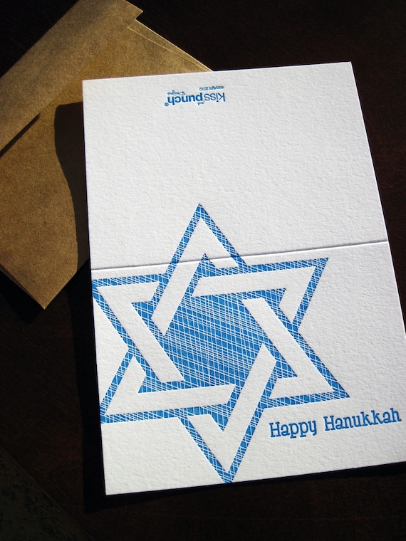 Letterpress Printed Hanukkah Card
