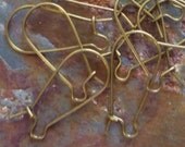 10 Pair Kidney Ear Wires Bronze or Gold Mix and Match