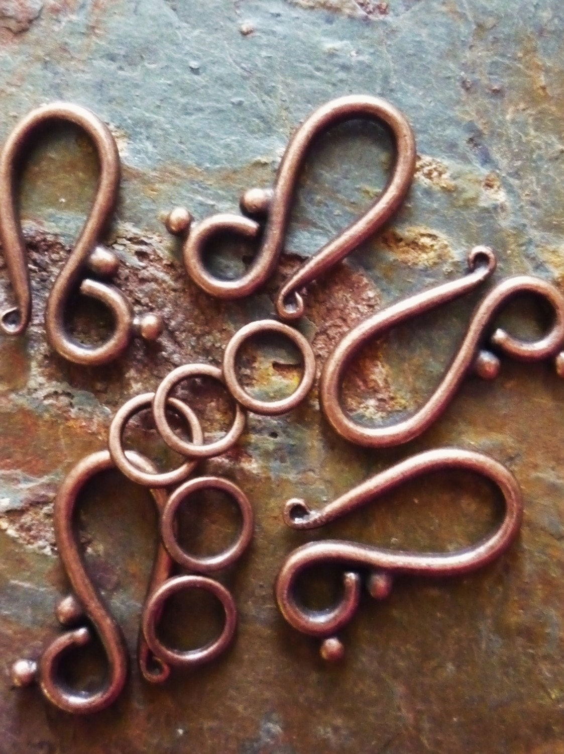 5 Pc. Copper Toggle Clasps