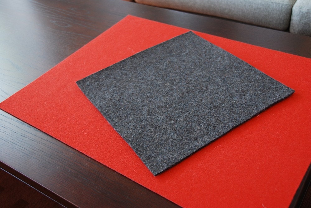 Gray Industrial Felt Square - Low Density