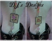 Solder Charm Rose  Keychain