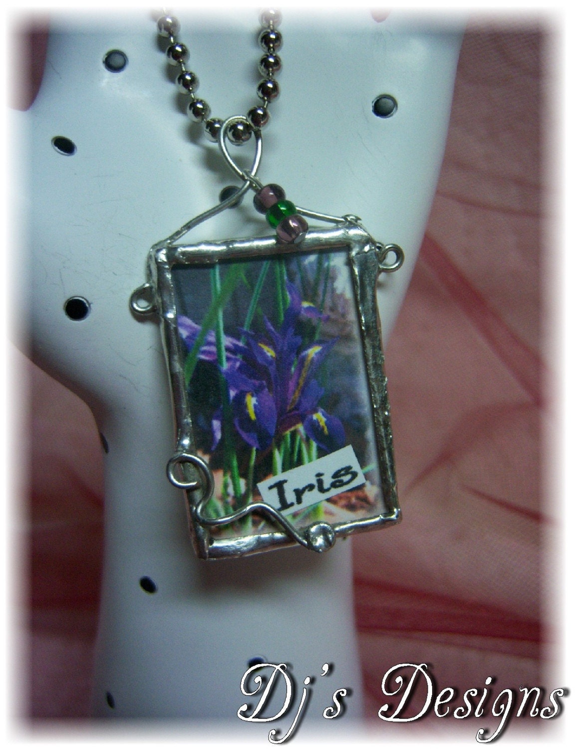 Iris Flower Solder Charm