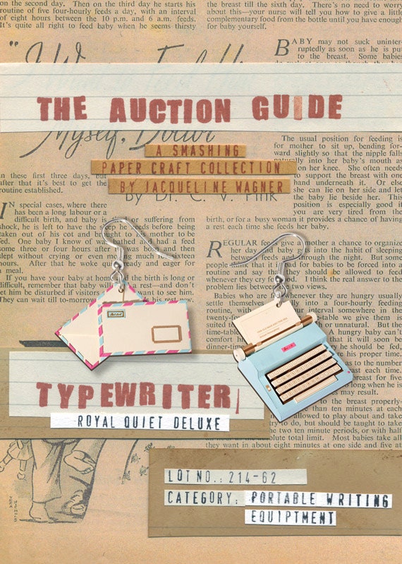 Typewriter: RETRO EARRINGS