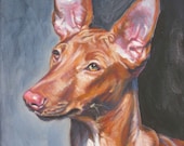 Pharaoh Hound art print canvas print of LA Shepard painting 12x16